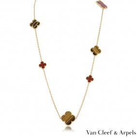 Van Cleef & Arpels Yellow Gold Magic Alhambra Necklace VCARN5JO00 Van Cleef & Arpels Yellow Gold Magic Alhambra Necklace VCARN5JO00